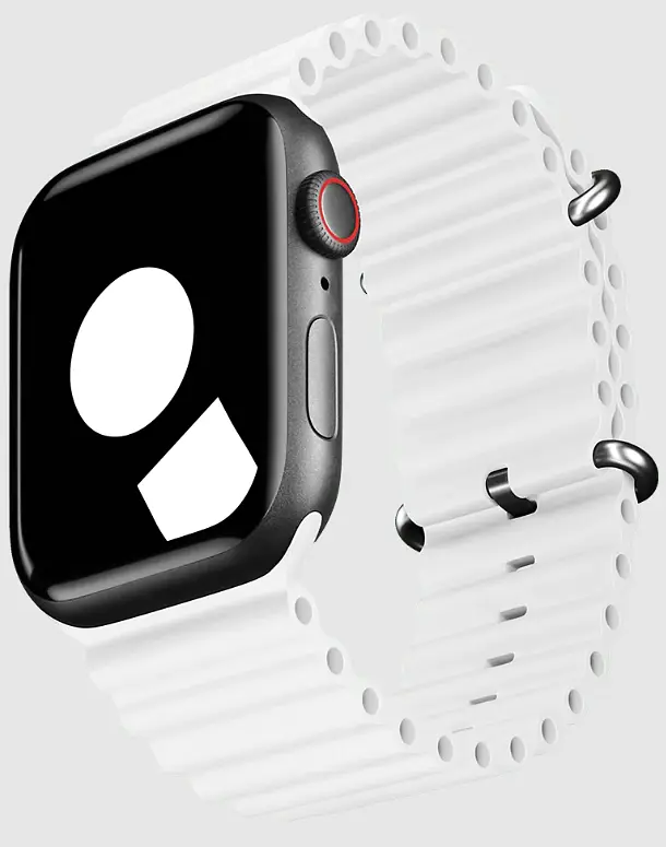 Ремінець Ocean Band для Apple Watch 42/44/45/46/49mm White [76031] - фото 3