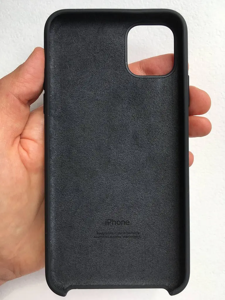 Оригінальний силіконовий чохол Apple Silicone Case для iPhone 11 Pro Max (6.5") Black (MX002ZM/A) - фото 5