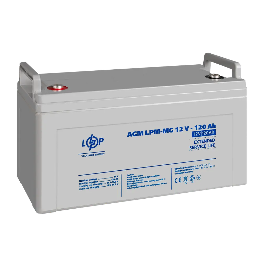 Акумулятор мультигелевий LPM-MG 12V - 120 Ah - фото 4