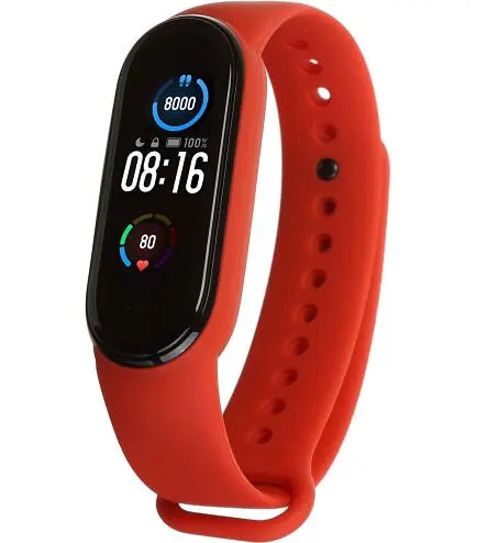 Силіконовий ремінець для Xiaomi MI Band 5 / MI Band 6 [Flame] [49797] - фото 5