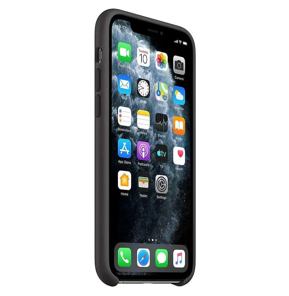 Оригінальний силіконовий чохол Apple Silicone Case для iPhone 11 Pro Max (6.5") Black (MX002ZM/A) - фото 7