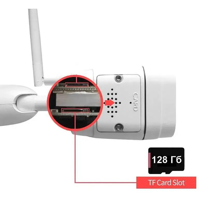 Wifi камера відеоспостереження Zlink Q57, додаток CamHI бездротова вулична 2 Мп, HD 1080P (100801) - фото 3