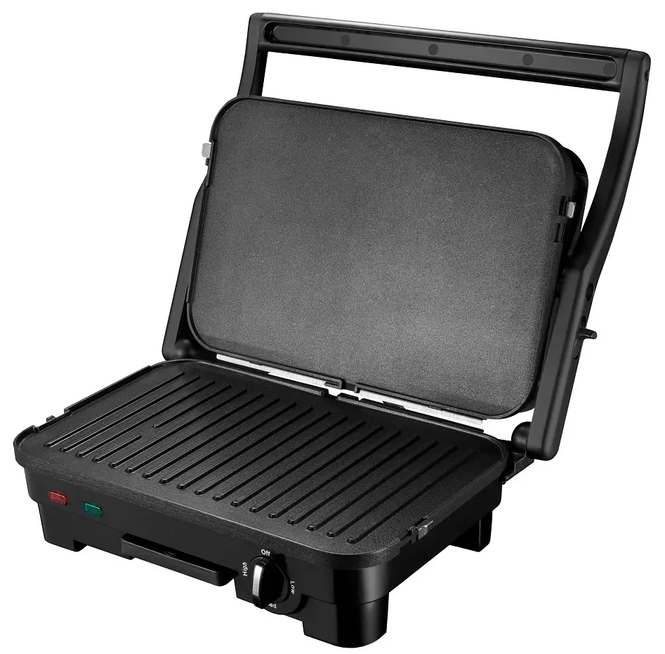 Електрогриль Liberton LPG-1401, Inox/Black, 1800W, закритий - фото 3