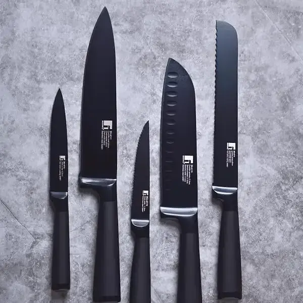 Нож для чистки овощей Bergner Blackblade 8.75 см (BG-8771) - фото 2