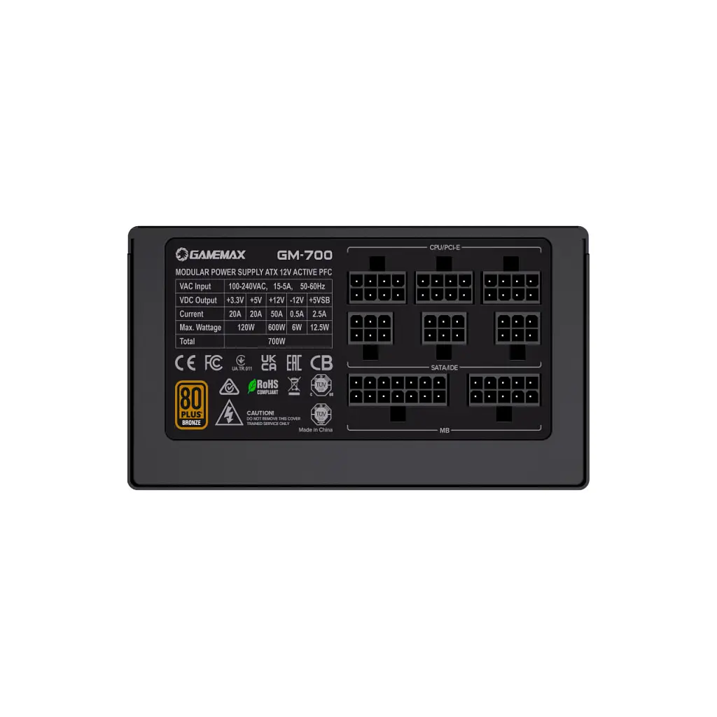 Блок живлення Gamemax 700W (GM-700 Modular) - фото 6