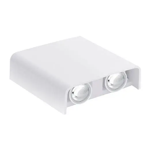 Фасадний світлодіодний світильник MAXUS MWL 4W 3CCT IP65 WH Square - фото 2