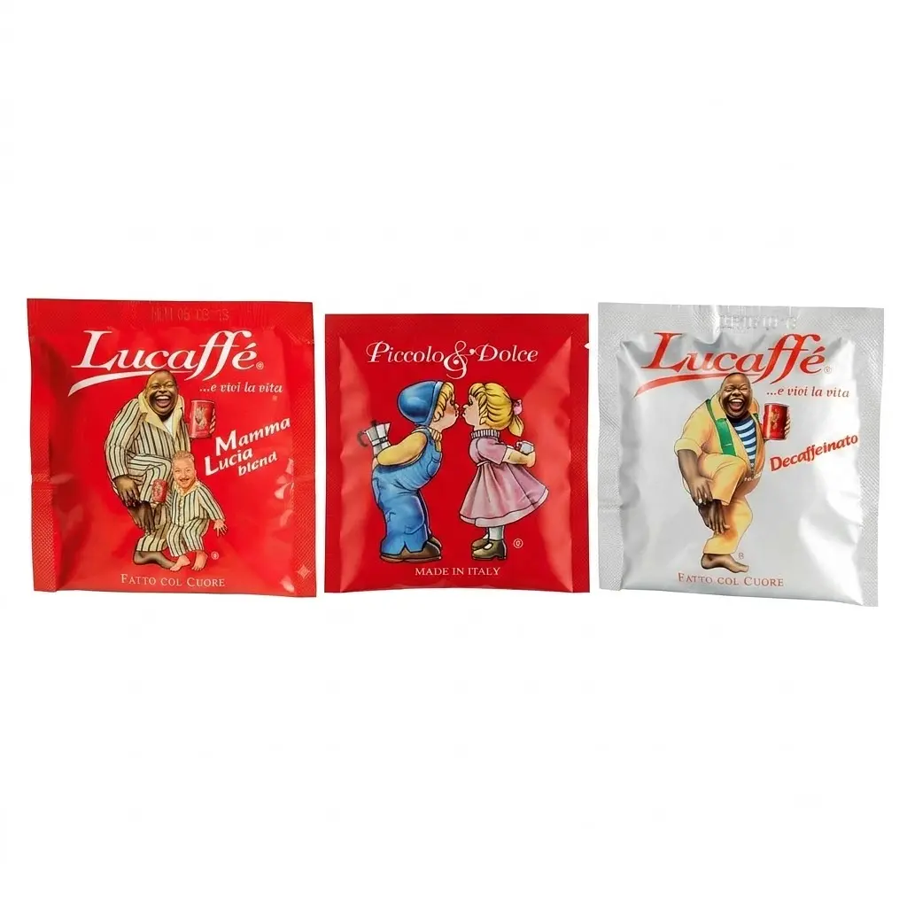 Набір кави в чалдах Lucaffe 3 види Легкий вибір 150 шт
