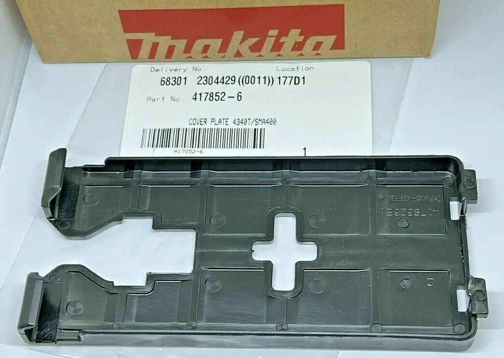 Пластина пластикова для захисту від подряпин для лобзика Makita 4340CT, 4340FCT, 4341CT, 4341FCT, 4350CT, 4350FCT, 4351CT, 4351FCT, DJV140, DJV180, DJV181, DJV182, 4329, JV0600K, JV100D, JV101D, JV102D, JV103D, JV143D, JV183D (417852-6) - фото 5