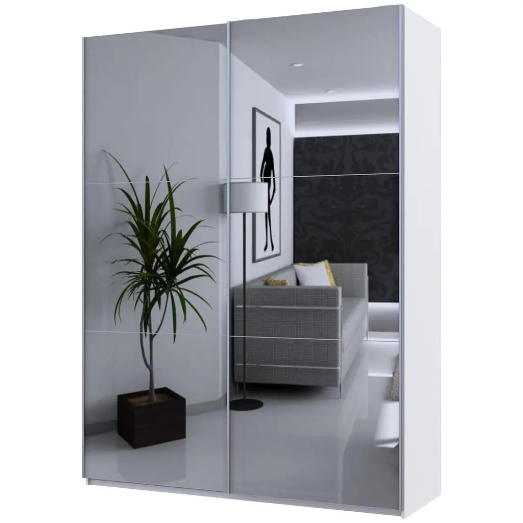 Шафа-купе Doros G-Caiser 2 дзеркала 180х60х240 см Білий (42005019) - фото 4