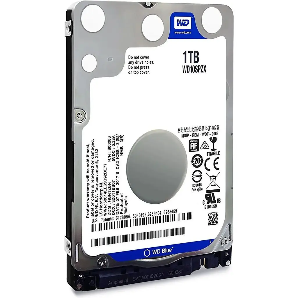 Жорсткий диск Western Digital Blue 2.5" 1TB 5400 rpm 128MB SATAIII (WD10SPZX) - фото 2