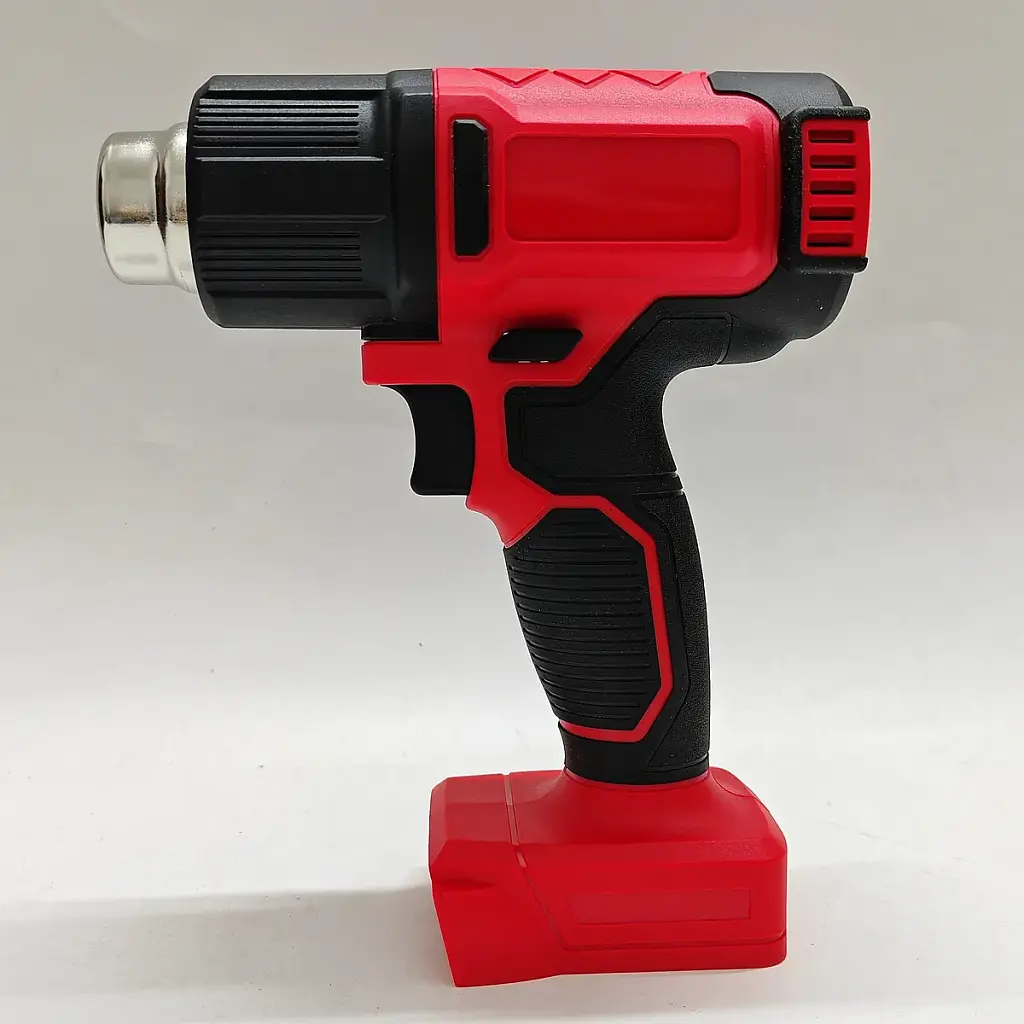 Для Milwaukee 18V Акумуляторний пістолет для гарячого повітря 60-540℃ Регульований бездротовий тепловий пістолет з 3 насадками - фото 4