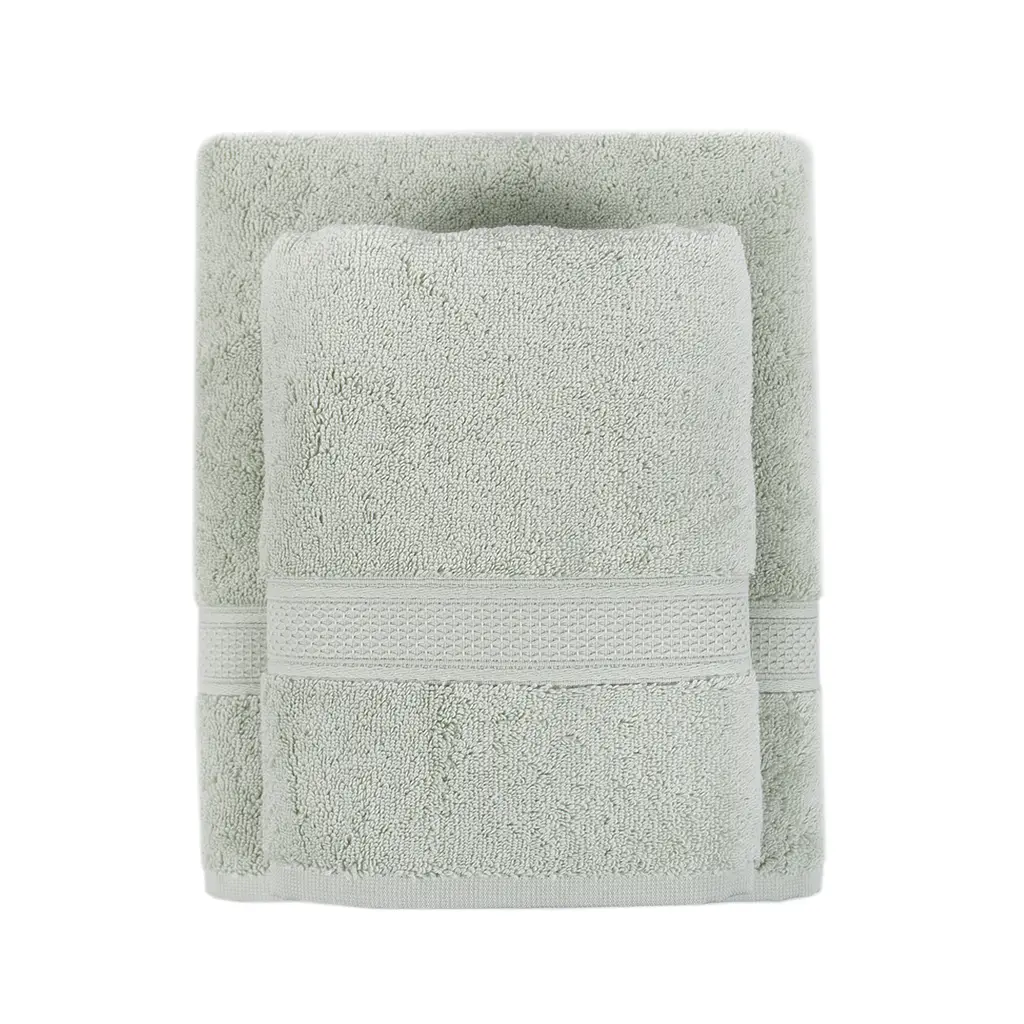 Полотенце махровое Lotus Home - Grand soft twist green зеленый 50x90 - фото 2