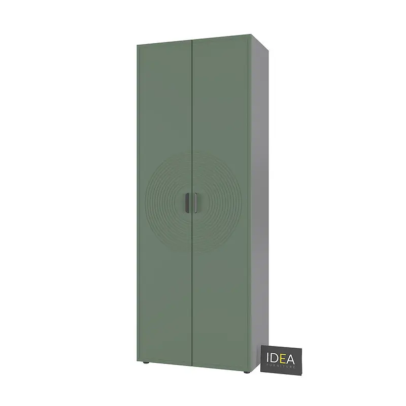 Шафа для одягу з полицями С-9.3 Антрацит/Камуфляж Idea - фото 3