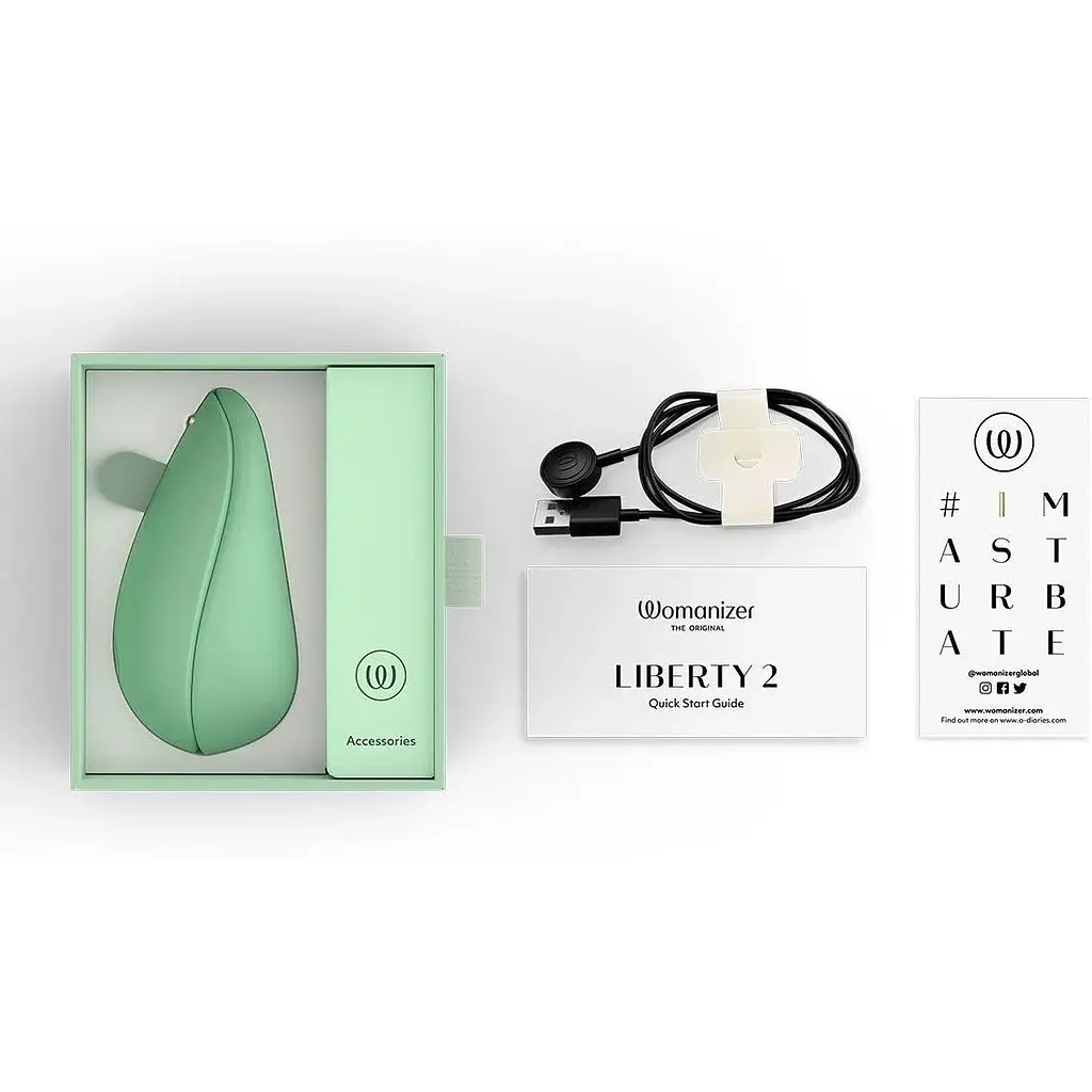 Вакуумный стимулятор Womanizer Liberty 2 Sage - фото 7