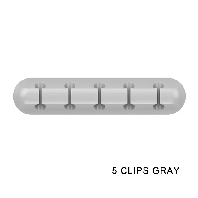 Органайзер для кабелів самоклеючий на 5 проводів ANbeauty Gray (AN0103427) - фото 4