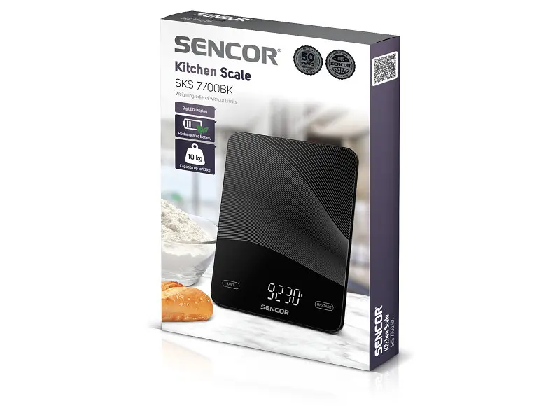 Ваги кухонні електронні Sencor SKS 7700BK - фото 8