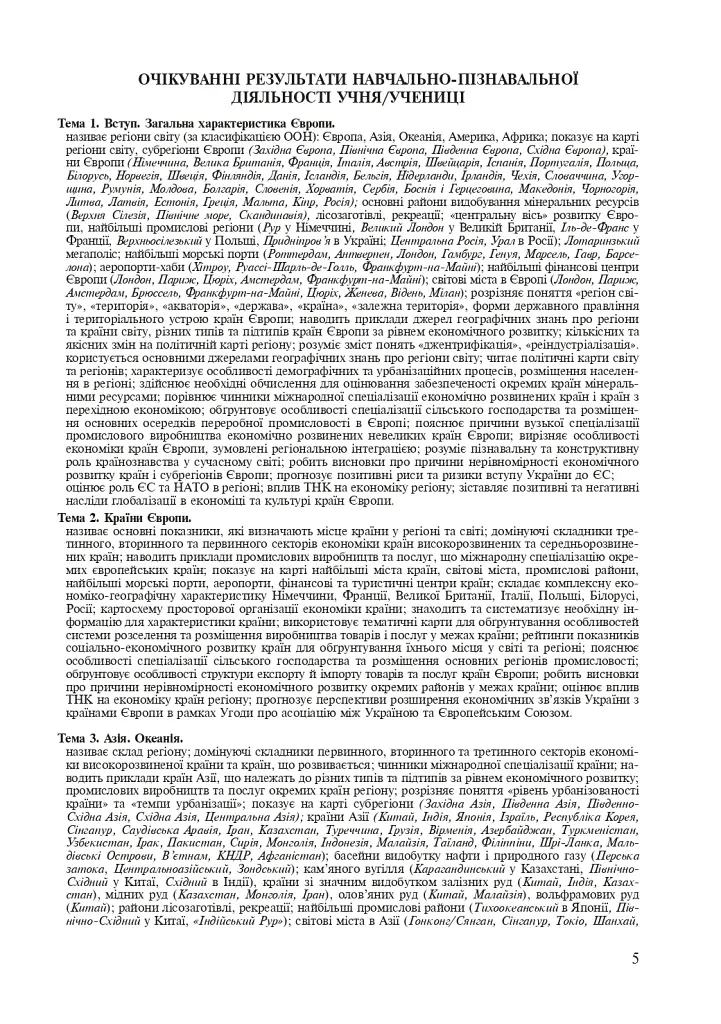 Географія. Регіони та країни. 10 клас. Зошит для узагальнення знань - фото 4