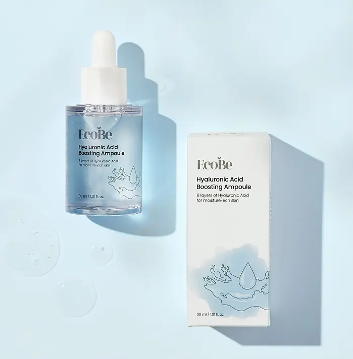 Сироватка для обличчя EcoBe Eco Be Hyaluronic Acid Boosting Ampoule з гіалуроновою кислотою 30 мл - фото 2