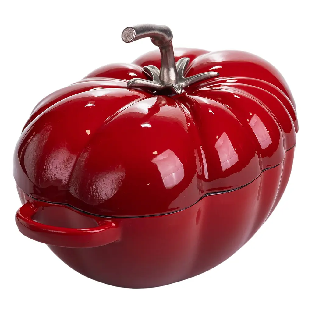 Каструля чавунна емальована Iron Tomato 2,5 л, червоний Yongkang HP-FLG-20 RED - фото 4