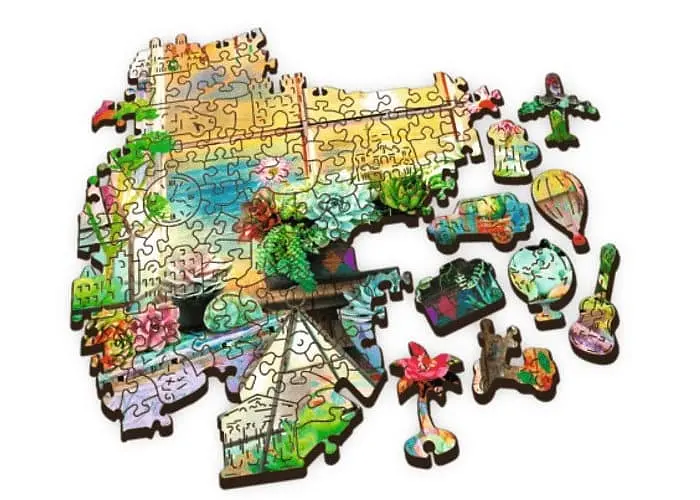 Пазл Trefl дерев'яний фігурний Будиночок на пляжі 500+1 ел. (20166) - фото 3