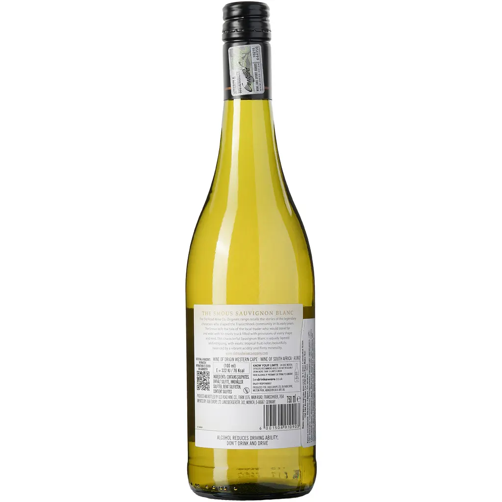 Вино Old Road Wine Co. The Smous Sauvignon Blanc, 12,5%, 0,75 л (794231) - фото 4