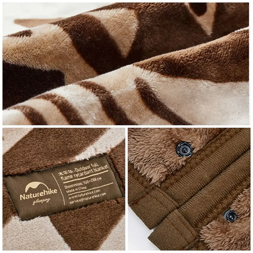Одеяло огнеупорное Naturehike CNH22JU017 бежевое с рисунком - фото 2