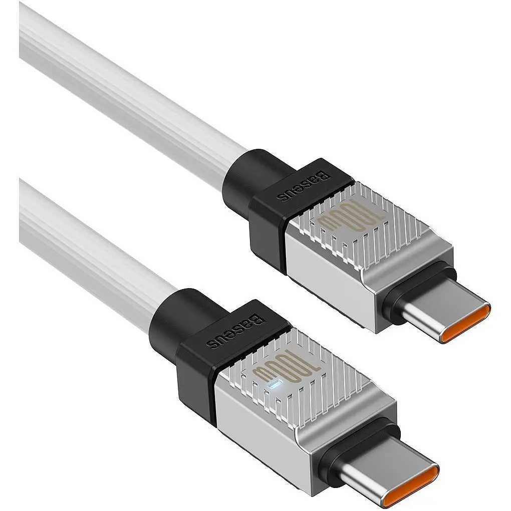 Кабель Baseus CoolPlay Series USB-C to USB-C 100W 1m White [CAKW000202] [141249] - фото 3