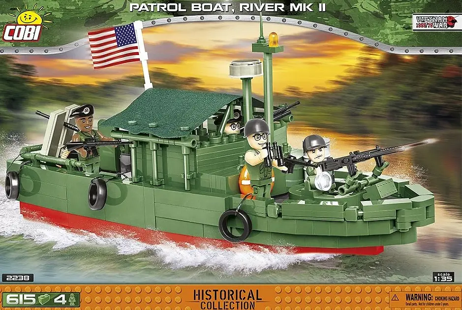 Конструктор COBI Patrol Boat River Mk II (PBR) 1:35 – Американский патрульный катер (615 деталей) - фото 3