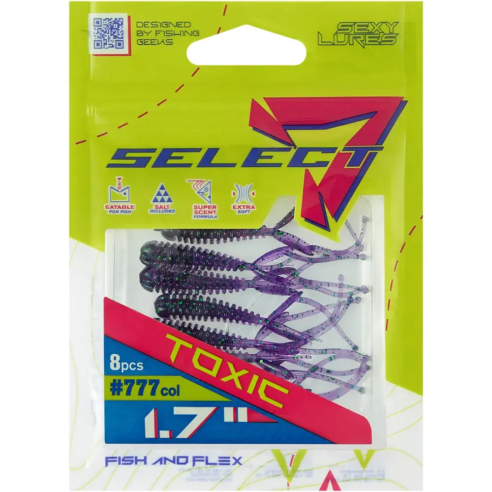 Силікон Select Toxic 1.7" 777 FE (8 шт/уп) - фото 2