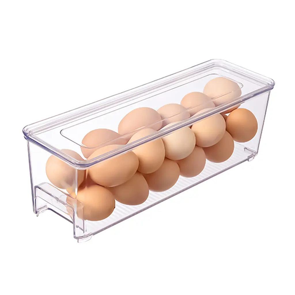 Контейнер МВМ My Home для хранения в холодильнике 325х100х105 мм прозрачный (KP-71 M T) - фото 3