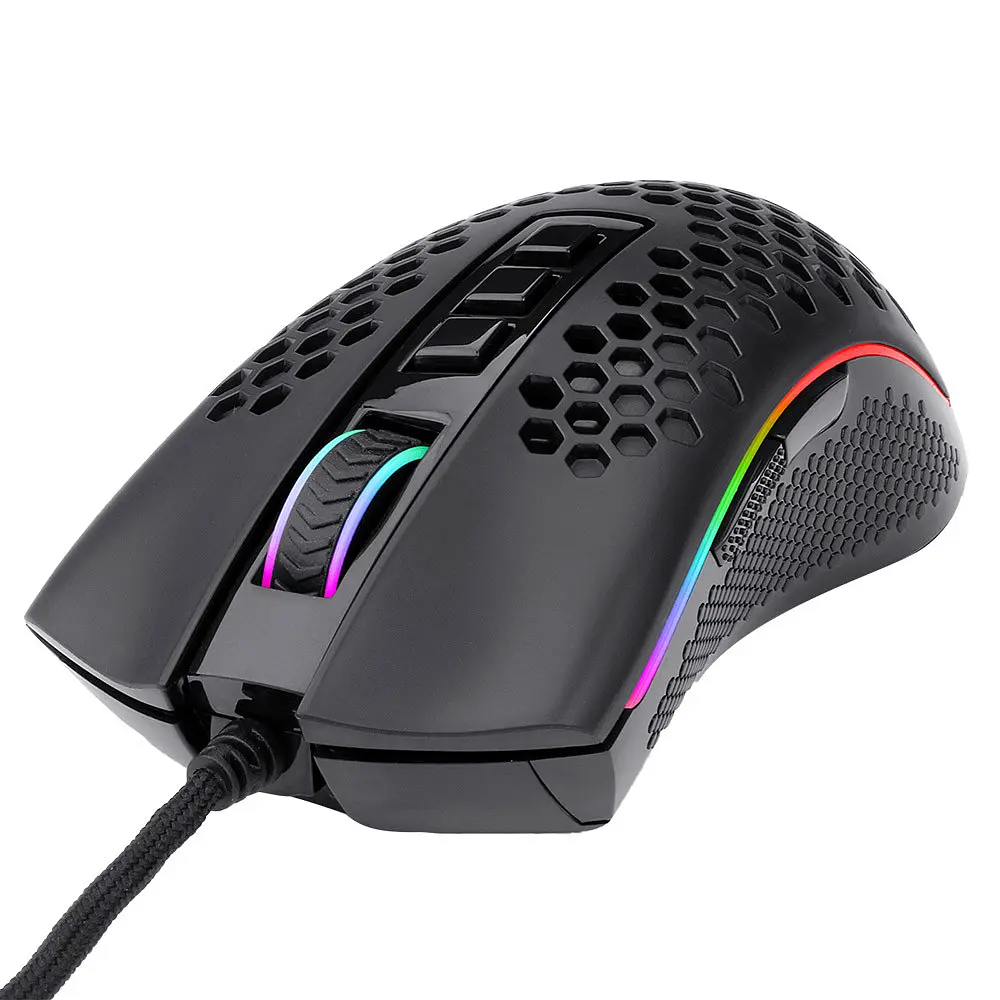 Мишка Redragon Storm M808 RGB Optical, ігрова, 12400dpi., 7кн., Ultralight чорна - фото 7
