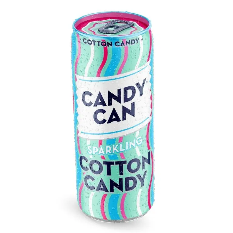Напій газований Candy Can Cotton Candy зі смаком солодкої вати 330 мл ж/б
