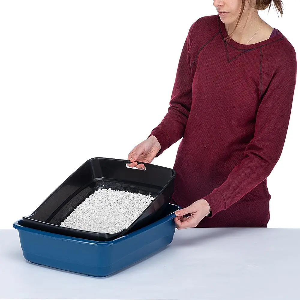 Закритий туалет для котів Ferplast Ariel 10 Home із системою просіювання та вугільним фільтром синій 36x47x35 см 72068099 - фото 9