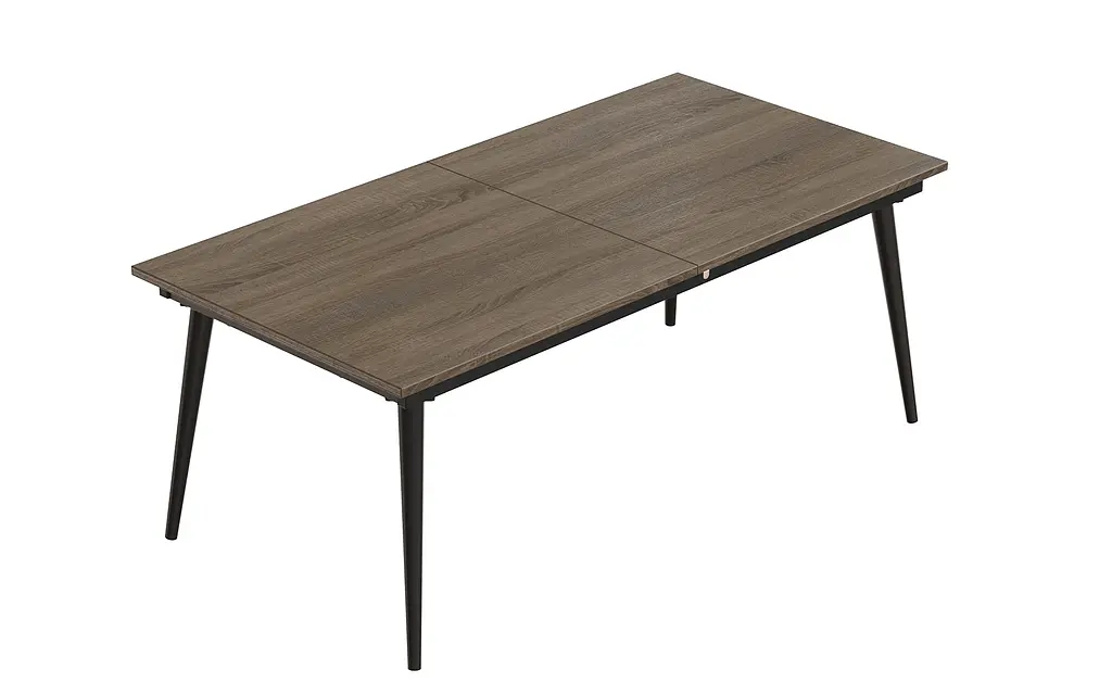 Стіл журнальний трансформер Dandi Small Ferrum-decor 45x120(160)x70 Чорний метал ДСП Дуб Сонома Трюфель 16 мм (FRD-106797) - фото 2
