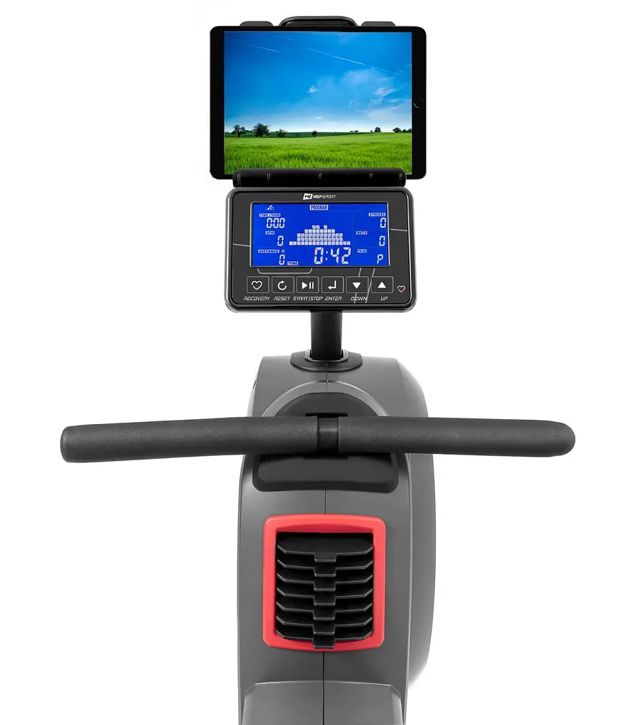 Гребний тренажер  Hop-Sport HS-100AR Roam аеромагнітний сірий + мат - фото 3