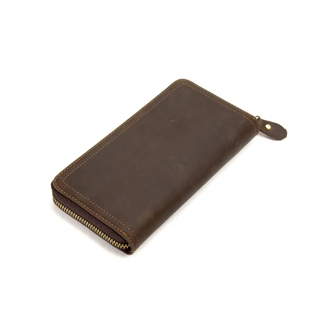 Шкіряний клатч із вінтажної шкіри Tiding Bag t4007-1DB - фото 3