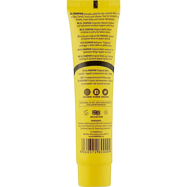 Бальзам для губ Dr. Pawpaw Multi-Purpose Original Balm Clear 10 мл (109067) - фото 2