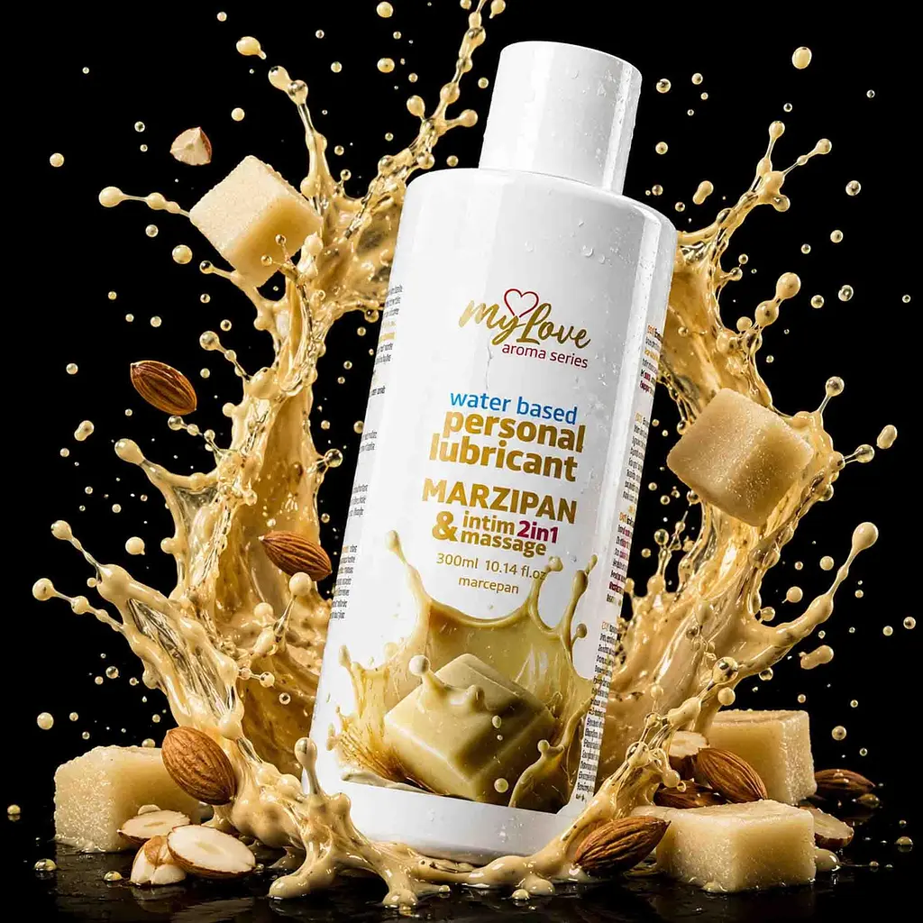 Лубрикант MyLove Aroma Series IntimMassage 2in1 Marzipan, 300 мл - фото 2