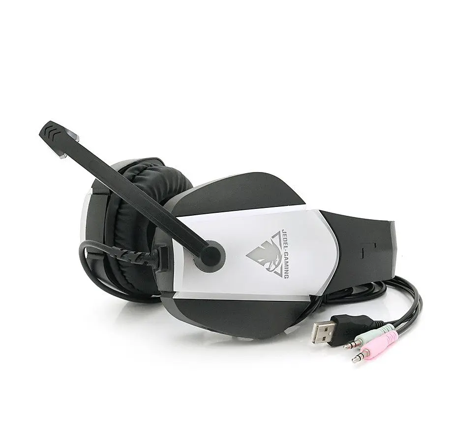 Ігрові навушники з мікрофоном Jedel HG220 Black-Silver - фото 3