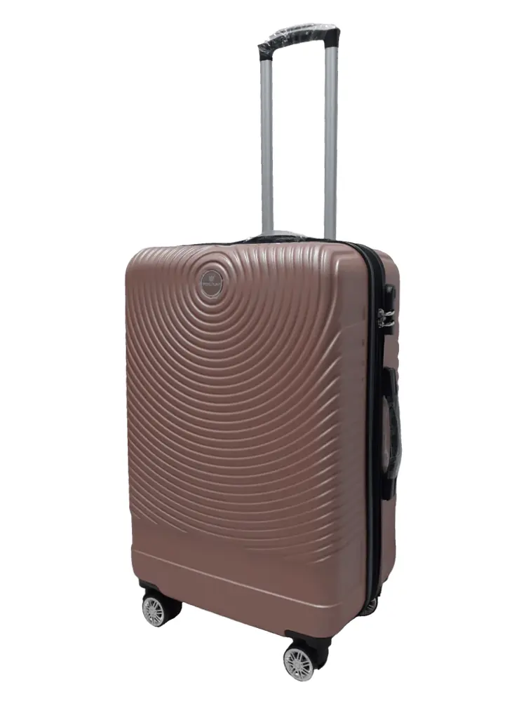 Валіза середня M ABS-пластик Worldline Airtex 652 69×45×29см 88л Рожеве золото - фото 2