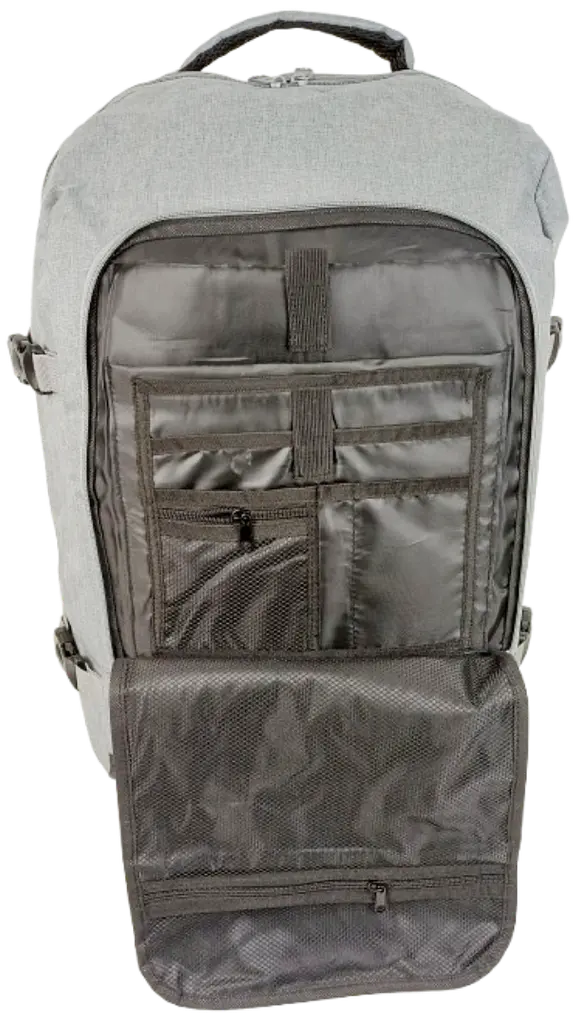 Рюкзак дорожній великий Live in style 40 л 54x35x20 см кишеня для ноутбука відділення для одягу трансформер хакі - фото 6
