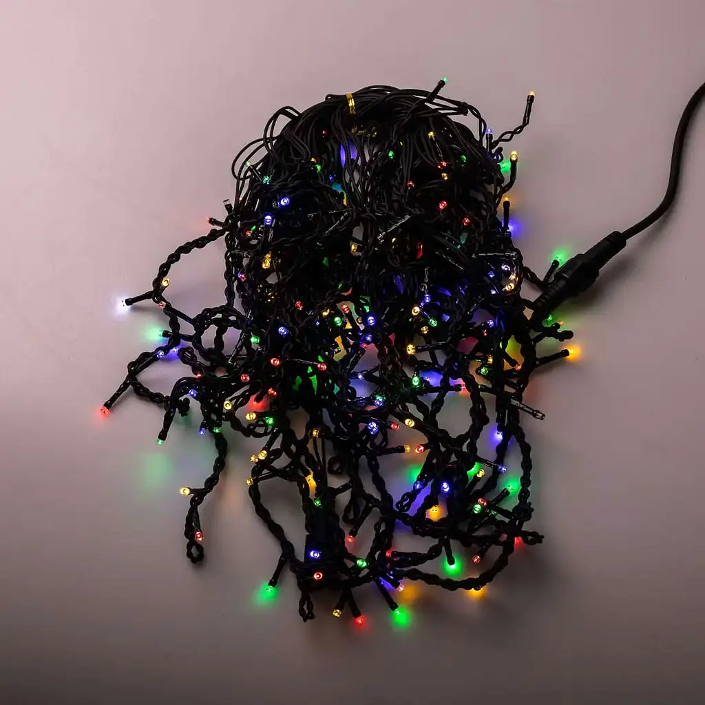 Гирлянда GarlandoPro Бахрома уличная 200 LED 12 м черная, мультиколор (12MBML) - фото 10