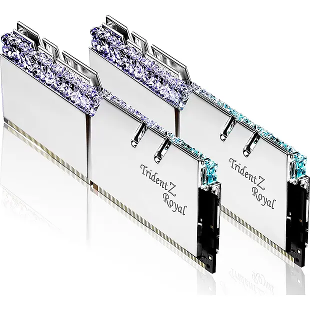 Модуль памяти DDR4 G.Skill Trident Z Royal 2x8 GB 3200MHz Silver [F4-3200C16D-16GTRS] [105079] - фото 3