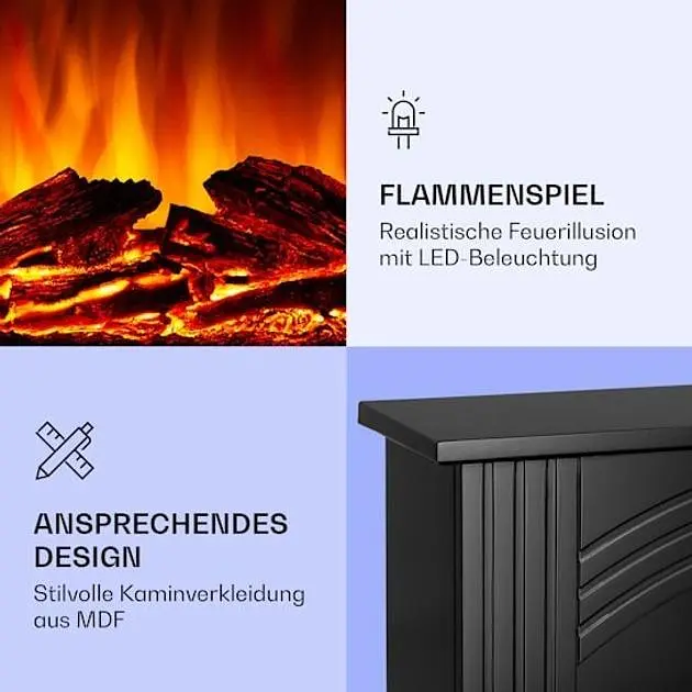 Камин электрический Klarstein Elbrus 2000W (10037972) - фото 4