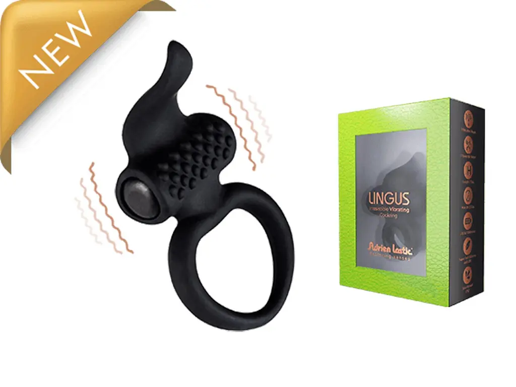 Ерекційне кільце Adrien Lastic Ring-AD.Lingus, 7 см (чорний) - фото 3