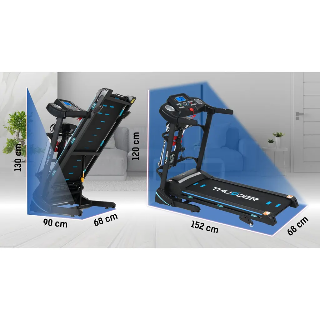 Беговая дорожка THUNDER Icon-D Black - фото 2