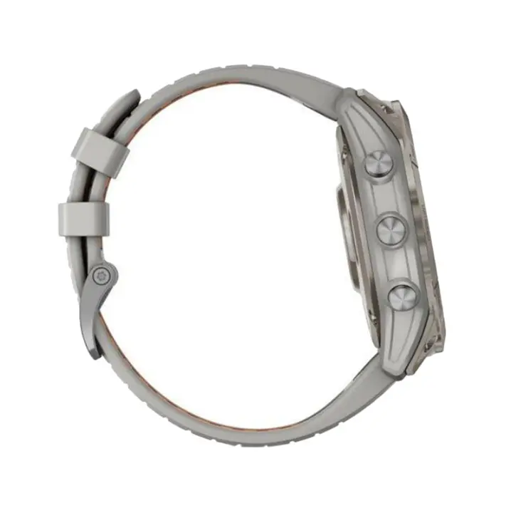 Смарт-годинник Garmin Fenix 7X Pro Sapphire Solar Titanium w. Fog Gray/Ember O. Band (010-02778-14/15/64) - фото 4