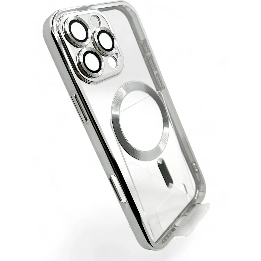 Чехол-накладка BeCover TPU Chrome Case (MagSafe) для iPhone 16 Pro Max Silver (712088) - фото 2