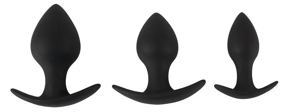 Набір анальних пробок - Black Velvets Anal Trainer Set - фото 4