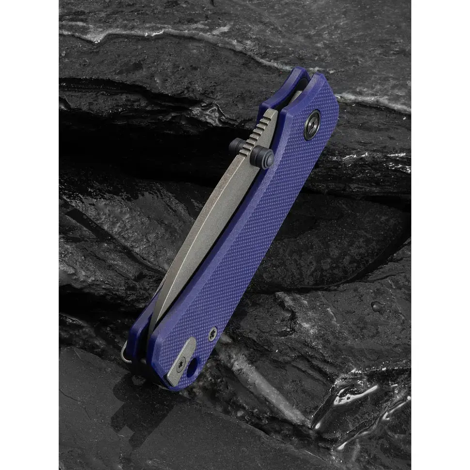 Ніж складаний кишеньковий Civivi Baby Banter Slip Joint (6 см) Nitro-V / G10 синій - фото 11